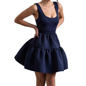 Custom OEM ODM Hight Quality Women <b>Dress</b> Spring Summer Fashion Halter Sexy <b>Dress</b> Backless Waisted A-line Midi Puffy <b>Dresses</b> - Product Image 3
