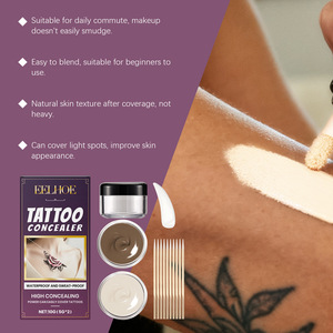 EELHOE Tattoo-Abdeckung Wasserfest Langanhaltend Natürliche Farbe Elfenbeinweiß Tattoo-<span class=keywords><strong>Concealer</strong></span>-Set - Product Image 3