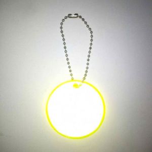 Porte-clés promotionnel avec logo personnalisé, fournisseur OEM, haute visibilité, porte-clés personnalisé, étiquette de sécurité réfléchissante - Product Image 2