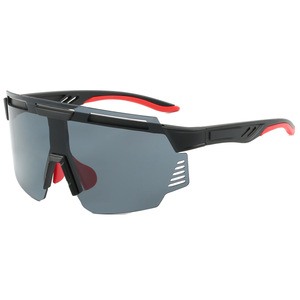 Cycling Goggles Black <b>Frame</b> PC Lens UV400 Anti Slip Outdoor Sports Travel Men's Unisex <b>Large</b> <b>Frame</b> Type 3 Sunshades - Product Image 3