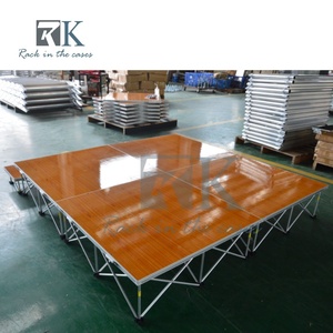 Customized Portable Folding <b>Stage</b> <b>Platform</b> Black Aluminum Alloy Outdoor Event Wedding <b>Stage</b> - Product Image 6