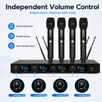 Système de microphone sans fil UHF KU44R pour chant, système de microphone de haute qualité, audio professionnel pour la scène, le chant