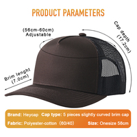 Gorra Trucker Ajustable Heycap Oficial Columbia, Unisex, Transpirable, Modelo Explorer, 5 Piezas, Ideal para Todas las Estaciones