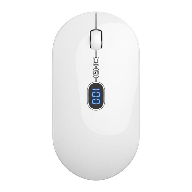 AI-powered Smart Voice Wireless USB Optical Sensor 5-Button Ergonomic Mouse Silent Rechargeable Laptop Office Use App