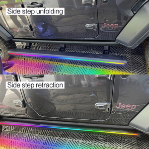 Estribo Lateral Eléctrico Automático con Luz Led para Jeep Wrangler JL 4 Puertas Sahara <span class=keywords><strong>Rubicon</strong></span> 2018-2025 - Product Image 5