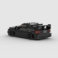 Compatible avec les petites pièces, voiture de course de luxe MOC, assemblage éducatif, bricolage, jouets de construction en plastique ABS pour enfants