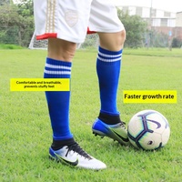 Chaussettes de football longues en tricot pour hommes, adolescents et enfants Two Wolves, antidérapantes, absorbant la transpiration, pour l'entraînement sportif et les compétitions