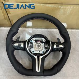 Volant sport en cuir à fond plat avec garniture noire pour <span class=keywords><strong>BMW</strong></span> F10 E70 <span class=keywords><strong>E80</strong></span> E91 E71 E82 E88 E89 E93 X1 X5 X6 - Product Image 6
