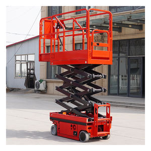 Harga pabrik 10m gunting listrik seluler meja angkat 12m 8m gunting mendorong sendiri Platform angkat - Product Image 2