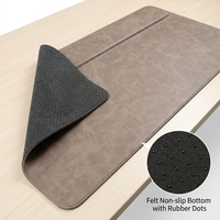 Repose-poignet pour souris et tapis de bureau, tapis de souris et tapis de bureau extra-longs avec repose-poignet