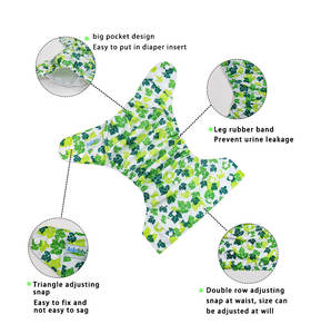 Divers Motif Imprimé Tissu Bébé Couches <span class=keywords><strong>Insert</strong></span> <span class=keywords><strong>Couche</strong></span> Étanche Pul Enduit <span class=keywords><strong>Lavable</strong></span> Poche Bébé <span class=keywords><strong>Couche</strong></span> Tissu - Product Image 4