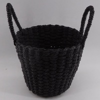 Papier tissé rond petit panier paniers de rangement pour l'organisation