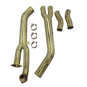 High Performance Titanium 3.5" Single Exhaust Midpipes for BMW M4 M3 G80 G82 G83 S58B30A 3.0T 2021-2024 - Product Image 1