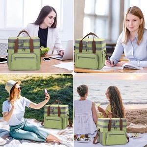 Sac <span class=keywords><strong>isotherme</strong></span> extensible à double compartiment, étanche, pour le camping, les voyages et la plage - Product Image 6