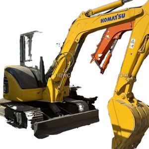 Used Komatsu PC55 Mini Excavator 5 Ton Capacity Low Working Hours Includes Core Components Motor Gearbox <b>Gear</b> Pump Bearing PLC - Product Image 1