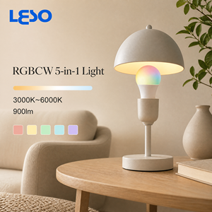 <span class=keywords><strong>Ampoule</strong></span> LED intelligente A19 Matter WiFi+BLE RGBCW-5-en-1 10W/12W E27/E26 3000K-6000K Utilisation domestique et extérieure IOS 8.0 Android 4.0 - Product Image 3