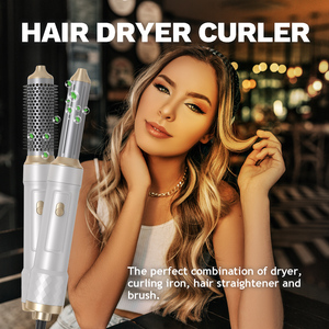 <span class=keywords><strong>Brosse</strong></span> <span class=keywords><strong>soufflante</strong></span> rotative à air chaud, styler boucleur en une étape, sèche-cheveux électrique 5 en 1 - Product Image 3