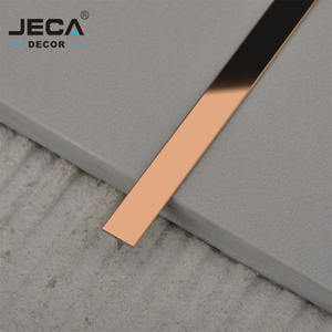 Foshan fornitore JECA rivestimento in acciaio inossidabile a forma di T profilo per piastrelle in metallo di grado 304 per <span class=keywords><strong>strisce</strong></span> di piastrelle di ceramica per la decorazione della parete - Product Image 4