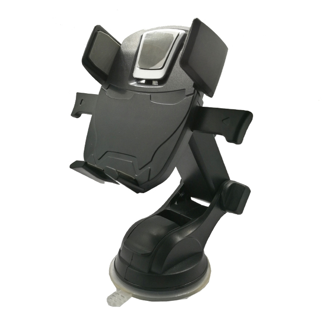LC Universal Car Phone Holder 360° Rotating Suction Cup Mount for Dashboard Windshield Adjustable Extendable Arm