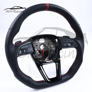 Volante Calefactable de Cuero Negro Personalizado 2021-2024 para <span class=keywords><strong>Audi</strong></span> <span class=keywords><strong>A3</strong></span>/S3/RS3 A4/S4/RS4 F5/S5/RS5 B9.5 - Product Image 3