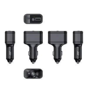 USB 및 유형 C 자동차 키트 어댑터가있는 글로벌 범용 4G GPS 추적기 고속 차량용 충전기 디자인 전세계 원격 추적