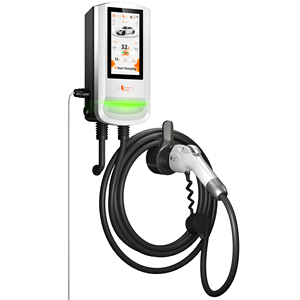 เฟรี GBT 22kW 32A 3 เฟส จอสัมผัส วอลล์บ็อกซ์อัจฉริยะ ควบคุมผ่านแอพ DLB พร้อมบันทึกการชาร์จ สถานีชาร์จรถยนต์ไฟฟ้าสำหรับใช้งานกลางแจ้ง - Product Image 1