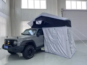 Tenda da tetto morbida da viaggio impermeabile portatile per Auto Suv 4x4 personalizzata per campeggio all'aperto