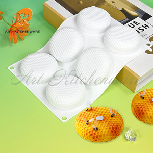 Xà phòng làm khuôn nhà máy Iced siliconate đúc sương hình thức bánh trang trí tổ ong Mousse bánh Silicone khuôn cho nến khuôn - Product Image 4