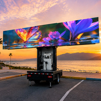 Écran LED monté sur camion, écran numérique mobile extérieur pour la publicité et la promotion sur véhicule