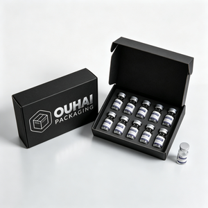 Caja de Cartón Corrugado Personalizada con Bandeja Interior para Juego de Viales Múltiples, Viales de Péptidos, Viales Farmacéuticos y Embalaje de Exhibición para Venta <span class=keywords><strong>al</strong></span> por Menor - Product Image 1