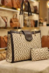 Cream / Beige Geometric Bohemian Indigo Waterproof Durable Vintage Casual Crossbody Purse - Product Image 3
