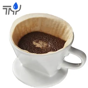 Portabel v101 v102 kopi kertas penyaring makanan kelas drip kopi kertas penyaring kerucut teh tas