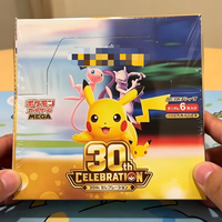 Pré-vente 16.09.2026 M6a Booster Box Version japonaise. 30e Anniversaire Pikachu Mew Mewtwo Pokémon TCG Jeu de Cartes à Collectionner