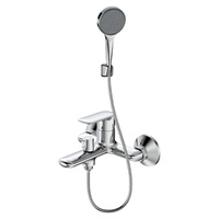 Meilleure vente Mitigeur de douche rond à levier unique Robinet de salle de bain Robinet de baignoire Chrome Ensemble de douche de salle de bain