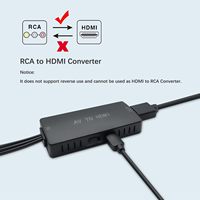 Prise en charge du convertisseur RCA vers HDMI 1080P, adaptateur AV vers HDMI PAL/NTSC pour WII/WII /PS2/PS3/STB/Xbox/VHS/VCR/DVD