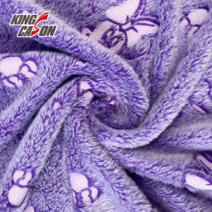 KINGCASON Fournisseur de tissu 100 Poly Two Side Minnie Pattern Printed Soft Comfortable Glow in the Dark Fleece For Kids series - Product Image 3