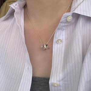 Collier pendentif en argent pur S925 avec pampille en forme d'orchidée pour femme, design de bijoux en platine exquis et haut de gamme - Product Image 5