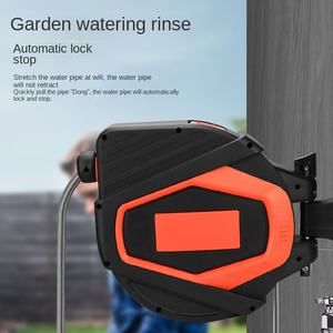 Vente en gros Dévidoir de tuyau pour nettoyeur haute pression Dévidoir multifonctionnel Récupération <span class=keywords><strong>automatique</strong></span> Rouleau de tuyau de tambour d'eau de jardin en plastique Fabricants - Product Image 2