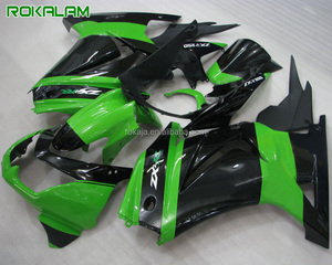 Kit de carénage de moto EX250 EX <span class=keywords><strong>250</strong></span> ABS pour Kawasaki <span class=keywords><strong>Ninja</strong></span> ZX250R 2008 <span class=keywords><strong>2009</strong></span> 2010 2011 2012 Carénages verts - Product Image 1