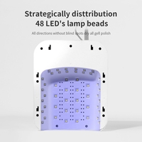 Lampe UV SNRQI Pro OEM T10 48 LED pour vernis à ongles, 3 modes, affichage IR intelligent, séchoir à gel, logo personnalisé (couleur) Boîte