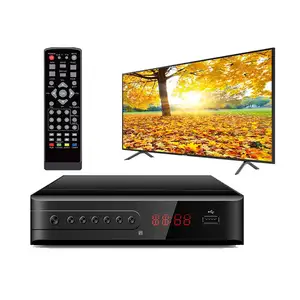 全高清数字电视接收器1080p dvb-t2机顶盒，带wifi youtube dvb t2电视接收器解码器盒