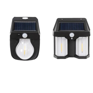 Lámpara de Pared Solar Interactiva 999-2W 195x72x183mm con Sensor de Movimiento para Iluminación de Jardín Exterior - Product Image 3