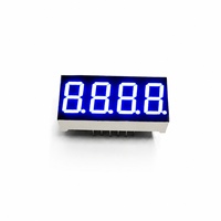 Ultra Bright 0.36 Inch 4 Digits Blue 7 Segment Led Display Digital Tube Common Cathode Anode 3461ab for Arduino Diy Project