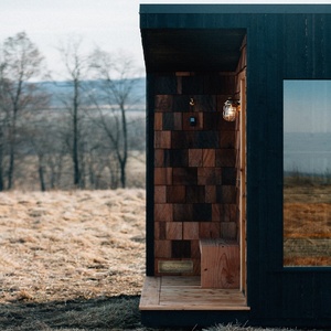 Sauna extérieur de conception de cabine de forêt de multi-personnes <span class=keywords><strong>prix</strong></span> d'usine maison avec des chaises longues - Product Image 3