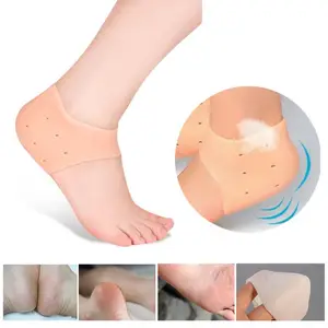 Heel Cup Socken Feuchtigkeit spendendes Gel Fuß Hautpflege Silikon gegen Peeling Fuß schutz Wasch bar Verhindern Sie trockene Haut Weich