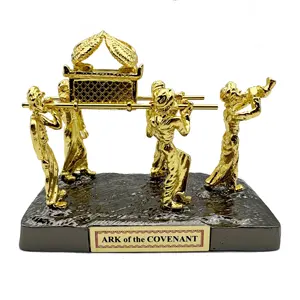 Home Decor Figurine Plated Ark Of The Covenant With Levites Carrying The Ark