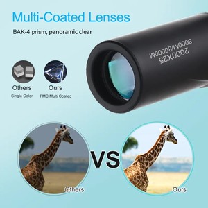 تلسكوب أحادي الأنبوب محمول أحادي الأنبوب × 25 عالي الدقة للصيد والتخييم لعبة مشاهدة الحفلات الموسيقية والأحداث الرياضية - Product Image 5