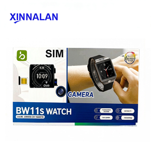 Reloj Inteligente <span class=keywords><strong>de</strong></span> Silicona Cuadrado BW11s Mejorado con Pantalla TFT IP67, Tarjeta SIM, Llamadas Telefónicas Globales por Bluetooth y Cámara para Unisex - Product Image 1