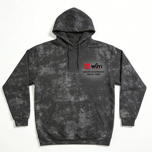 Sweat à capuche en molleton épais 400 g/m² WUYI avec logo personnalisé, style vintage délavé à l'acide, coupe oversize pour femme, streetwear - Product Image 1