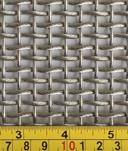 Revêtement mural en maille tissée décorative en acier inoxydable tressé couleur cuivre, léger, découpe sur mesure, pour écran <span class=keywords><strong>métallique</strong></span> architectural - Product Image 1